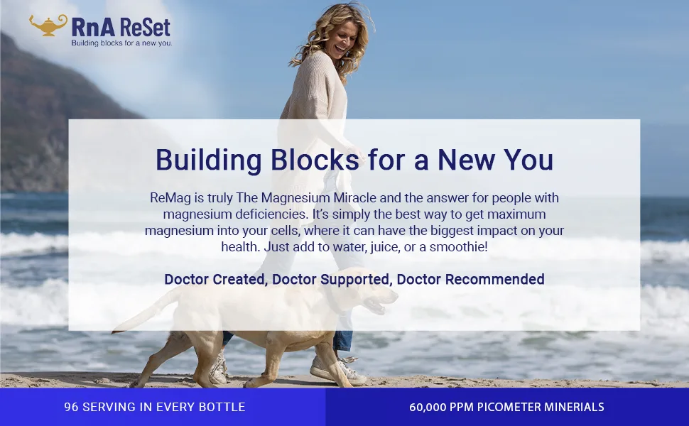 RnA ReSet The Magnesium Miracle - 8.1 Fl Oz. - building blocks magnesium minerals trace liquid ionic laxative drops mineral supplement mag citrate