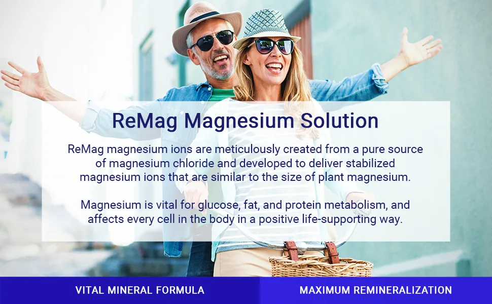 RnA ReSet The Magnesium Miracle - 8.1 Fl Oz. - remag magnesium solution magnesium minerals trace liquid ionic laxative drops mineral supplement mag