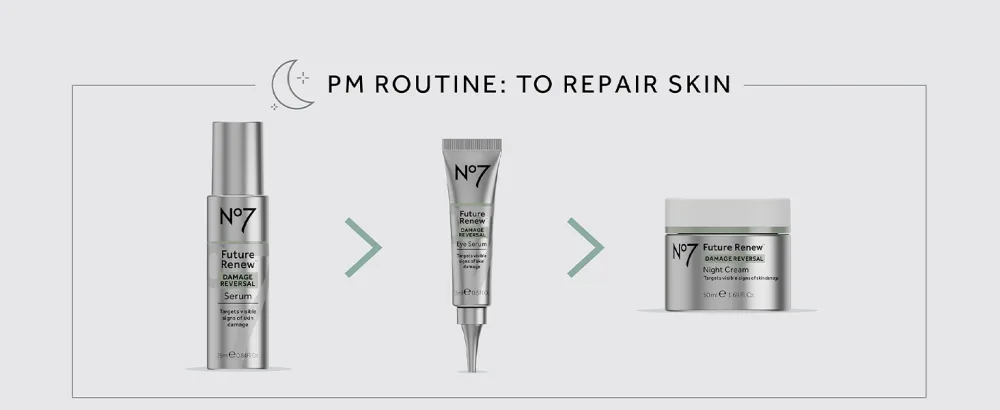 No7 Future Renew Damage Reversal Night Cream - 1.69 Fl Oz. - routine