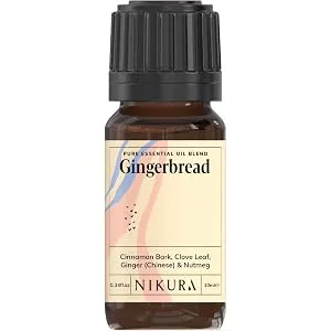 Nikura | Gingerbread Essential Oil Blend - 10ml - 100% Natural 10 ml (Pack of 1) - Gingerbread oil
