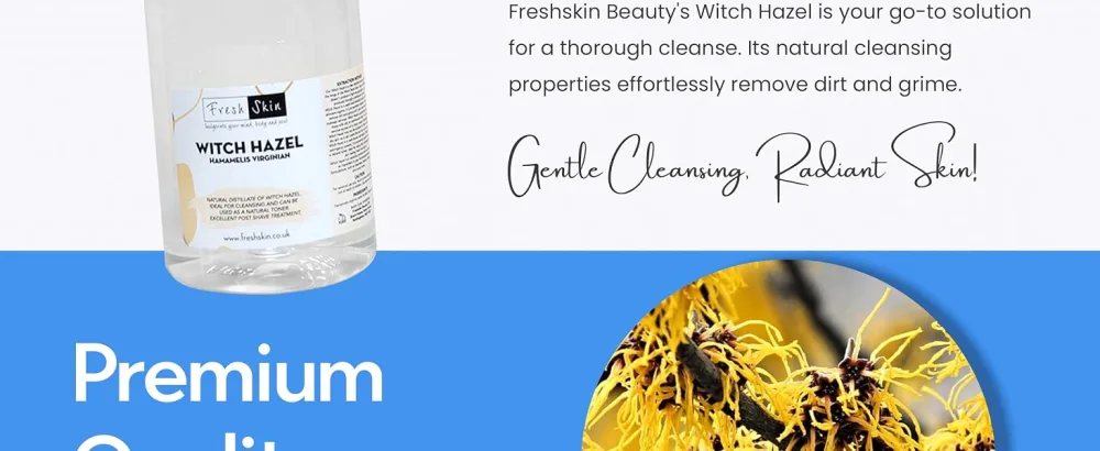 Freshskin Beauty LTD | Witch Hazel Distillate BPC/USP 100ml - Natural Distilled Skin Toner 100 ml (Pack of 1) - Cocoa Butter