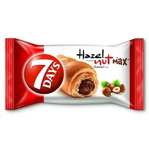 7 Days Double Max Croissant Cherry & Vanilla | Croissant | Cherry & Vanilla Flavour | Cream Croissant | Soft and light dough | 80G (Pack of 8) - 7day