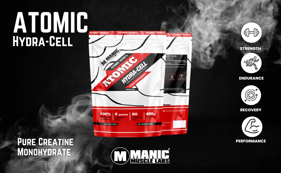 Manic Muscle Labs Hydra-Cell Creatine Monohydrate Powder 400g UK Supplement - Creatine