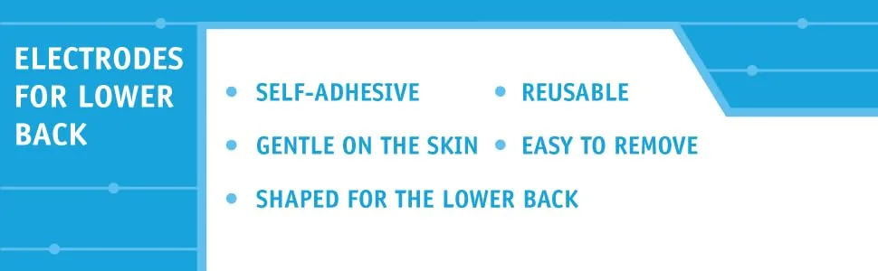 Med-Fit 2 Premier Wireless TENS Large Electrodes (5-Pack): Sized 21cm x 8cm Compatible Exclusively with The Premier 2 Wireless TENS. Refer to Images for Compatibility - Med-Fit Large Lumbar Self Adhesive Electrode Pads