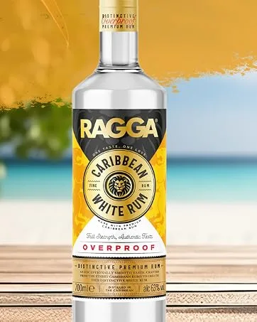 Ragga Tonic Cherry Black Grape & Blue Raspberry Bundle 6 x 200ml 16.5% Abv - Ragga Overproof White Rum 63% Abv