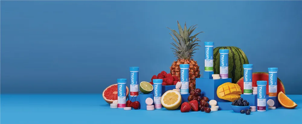 NUUN Sport - Electrolyte Drink Tablets - Fruit Punch Box - 80 Tablets (Pack of 8 Tubes) - head