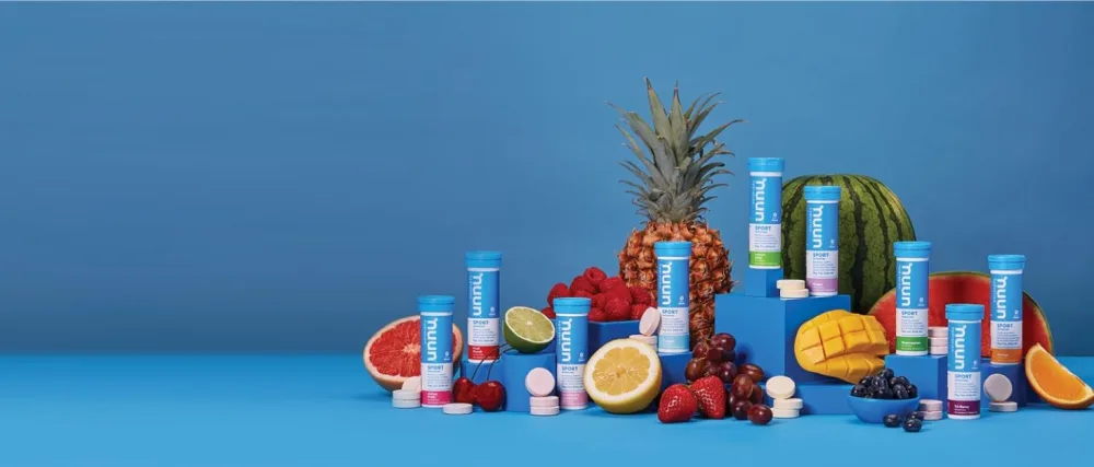 NUUN Sport - Electrolyte Drink Tablets - Fruit Punch Box - 80 Tablets (Pack of 8 Tubes) - nuun