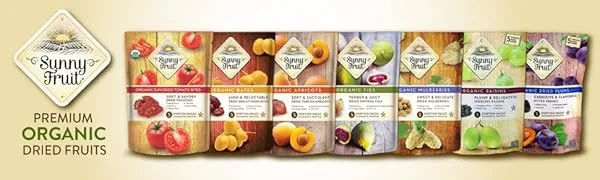 Sunny Fruit Organic Figs 5 Portion Packs 1.76 oz ( 50 g) Each - sunny fruit organic dried fruit