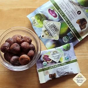 Sunny Fruit Organic Figs 5 Portion Packs 1.76 oz ( 50 g) Each - sunny fruit organic dried fruit