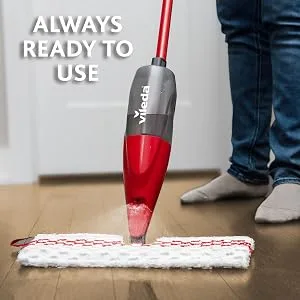 Vileda 1-2 Spray Max Microfibre Mop Red & Dr. Beckmann Carpet Stain Remover | Removes New and Dried-in Stains | Includes Applicator Brush 650 ml - product information 3