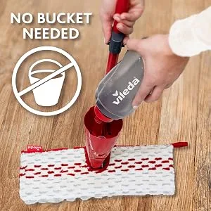 Vileda 1-2 Spray Max Microfibre Mop Red & Dr. Beckmann Carpet Stain Remover | Removes New and Dried-in Stains | Includes Applicator Brush 650 ml - product information 4