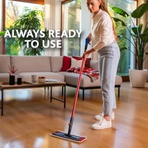 Vileda 1-2 Spray Mop Microfibre Flat Floor Spray Mop with Extra Head Replacement Set of 1x Mop and 1x Refill Red & Dr. Beckmann Carpet Stain Remover 650ml Packaging may vary - product information 3