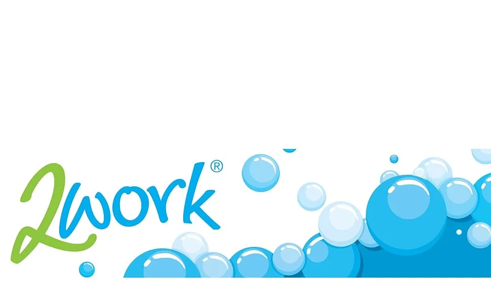 2WORK 2W76001 Glass and Window Cleaner 5 L Bundle with Jantex CW714 Lemon Gel Floor Cleaner Concentrate 5Ltr - 2WORK