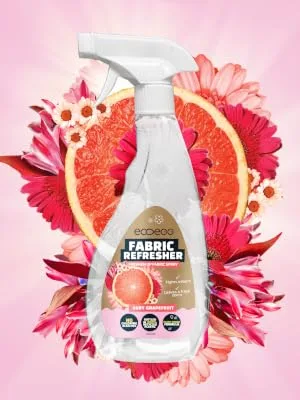 Ecoegg Fabric Refresher | Removes odours and refreshes your clothes + fabrics | No Chlorine bleaches | Plant-based formula | Vegan | Ruby Grapefruit - fabric spray