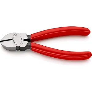 Knipex Diagonal Cutter black atramentized plastic coated 180 mm 70 01 180 EAN 180 mm / mit EAN-Kennzeichnung Single - Image