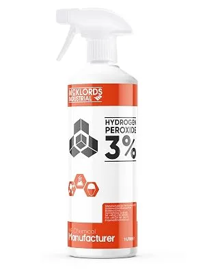McKLords Hydrogen Peroxide 3% 1 Litre & Duzzit Amazing Baking Soda Multi Purpose Household Cleaner 500 g (Pack of 1) - McKLords Hydrogen Peroxide 3% - 1 Litre