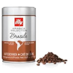 illy Coffee Beans Luxury Arabica Coffee Beans Selection Brazil 250g (Pack of 2) 250 g (Pack of 2) - illy