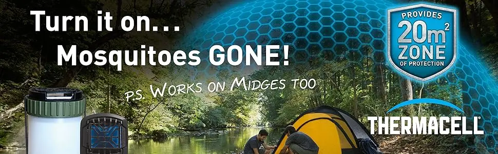 Thermacell Midge and Mosquito Protector Standard Refill Pack Compatible All Thermacell Fuel Powered protectors Standard Mats Single - product information 1