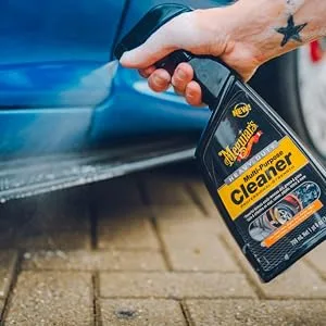 Meguiar's G180224EU Heavy Duty Multi-Purpose Cleaner 709ml Professional Strength & G180124EU Ultimate All Wheel Cleaner Iron Remover 709ml Changes colour as it cleans! - Multi Purpose Cleaner