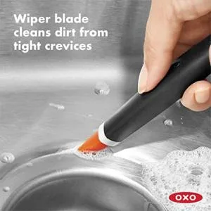 OXO Good Grips Deep Clean Brush Set - Orange & Dr. Beckmann Power-Foaming Toilet Cleaner 300 g - product information 1