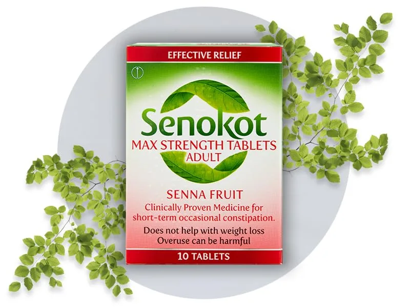 Senokot Max Strenght Natural Senna Tablets for Constipation Relief 10 tablets - Senokot