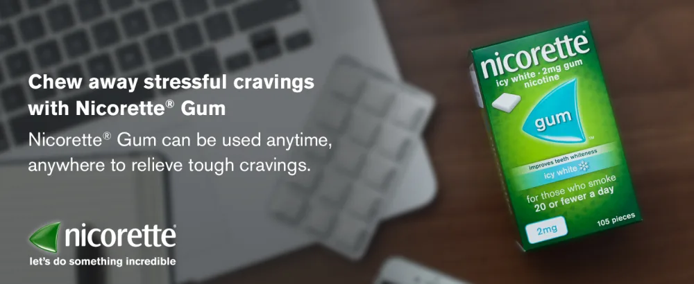 Nicorette Original Chewing Gum 4 mg 105 Pieces (Quit Smoking & Stop Smoking Aid)- Sugar free - nicorette gum quit smoking
