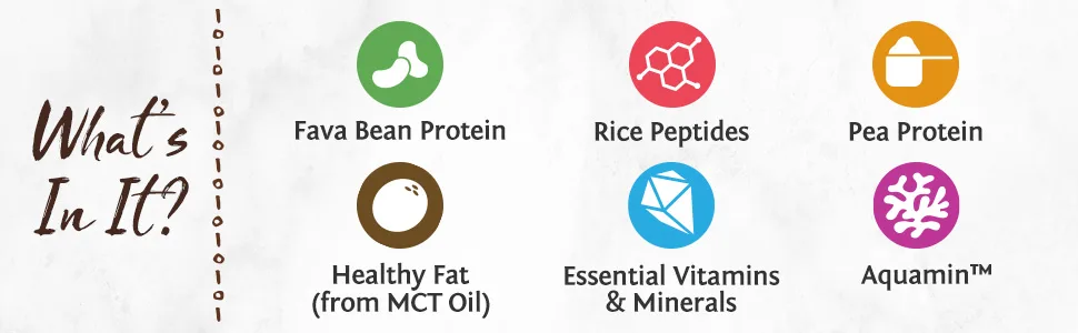 Sunwarrior Plant-Based Clean Keto Tropical Vanilla 1.59 lb (720 g) - what is inside