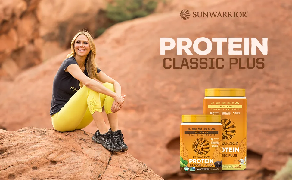 Sunwarrior Protein Classic Plus Plant Based Vanilla 13.2 oz (375 g) - Classic Plus