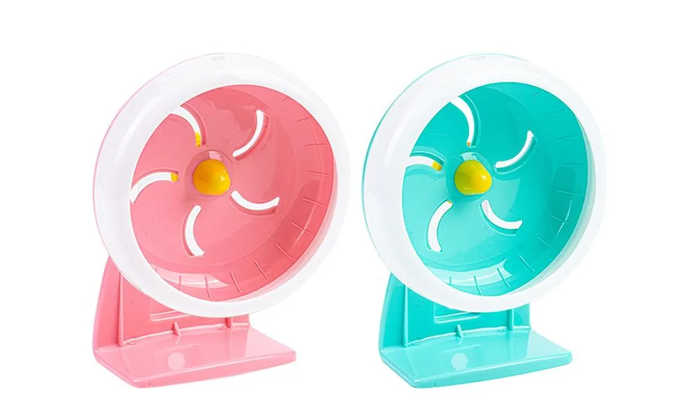 Hamster Running Wheel - Quiet Small Mouse Wheel | Multifunctional Small Animal Training Supplies 7 Inch Running Disc with Non-Slip Surface for Chinchilla Mouse Squirrel Blue - Hamster Running Wheel, Quiet Hamster Wheel with Stand, Multifunctional Small Animal Training