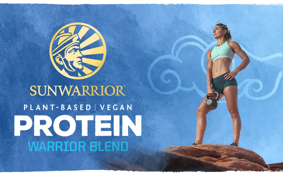 Sunwarrior Warrior Blend Protein Organic Plant-Based Berry 1.65 lb (750 g) - no whey vegan chocolate,organic plant based protein powder, organic protein powder, plant protein