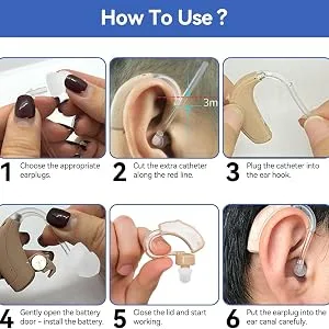 Agatige 10PCS Hearing Aid Domes 8mm Soft Silicone Ear Tips Double Layer Closed Type Washable Earbud Anti Static Earplug Hearing Aid Parts for Seniors(White) - product information 7