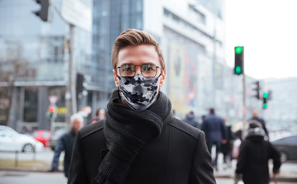 NU R Disposable Face Mask 3Ply Mask with Filter Layer and Elastic Earloop Retail 50pcs/box CAMO 50PCS - product information 1
