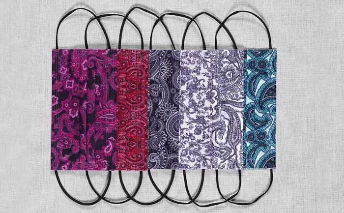 NU R Disposable Face Mask 3Ply Mask with Filter Layer and Elastic Earloop Retail 50pcs/box PAISLEY 50PCS - product information 6