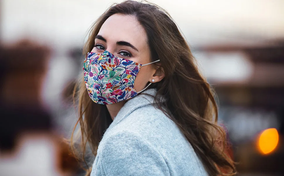 NU R Disposable Face Mask 3Ply Mask with Filter Layer and Elastic Earloop Retail 50pcs/box FLORAL 50PCS - product information 1