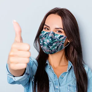 NU R Disposable Face Mask 3Ply Mask with Filter Layer and Elastic Earloop Retail 50pcs/box FLORAL 50PCS - product information 3