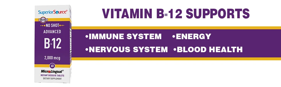 Superior Source Advanced B-12 2000 mcg 60 Tablets - methelated mthyl naturewise vegan jarrows chewable methy vitamine complejo meth vitamen metil mrthyl