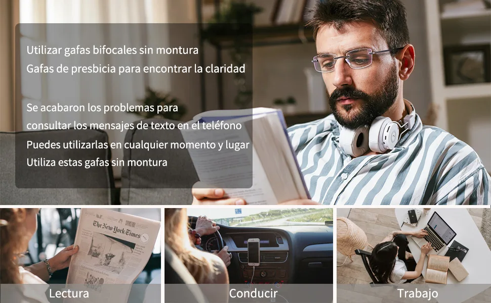 LITIMA Reading Glasses for Men B 3.0 x - reading glasses