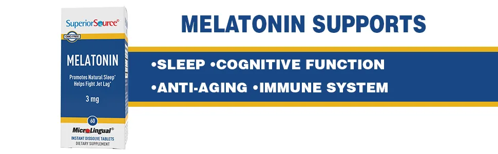 Superior Source Melatonin 3 mg 60 MicroLingual Instant Dissolve Tablets - light relief on strawberry treats body extra cherry zarbees nutrition ultra is nebulizer top pack