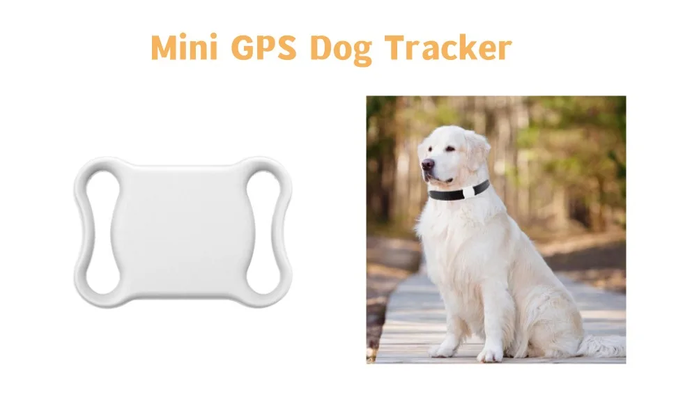 Pet GPS Tracker | Waterproof GPS Dog Tracker - Mini Wireless Waterproof GPS Dog Tracker No Monthly Fee App Locator Works with Any Collar - Mini GPS Dog Tracker