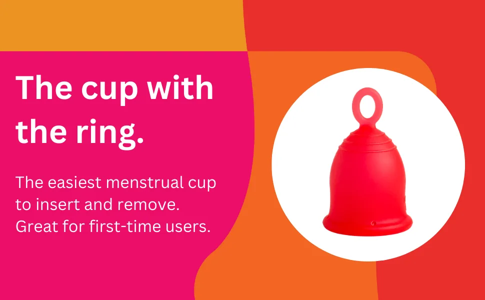 Asan Menstrual Cup - Easiest Cup to Insert & Remove I Special Ring Design | Premium Medical Grade Silicone I Designed in The USA (Light/Medium Flow) - medical-grade silicone cup reusable period cup feminine hygiene sustainable period menstrual cup