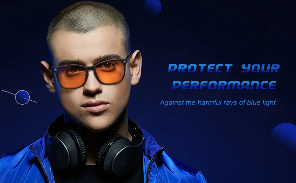 Okany Blue Light Blocking Glasses Women Men Lightweight TR90 Eyeglasses Blue Light Glasses Computer Glasses for Women & Men Orange - gaming glasses