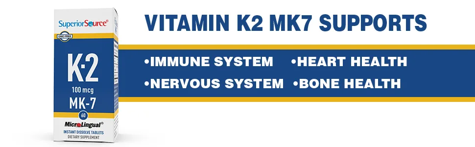Superior Source Vitamin K-2 100 mcg 60 Microlingual Instant Dissolve Tablets - whole coconut dog formula blood mens nordic caps vita acid tea foods vitamine doctors dogs support