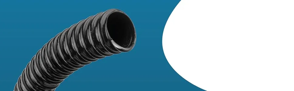 Pisces 25mm (1 inch) Black Pond Corrugated Flexible Hose Pipe - 30m Roll 30 25mm (1 inch) - product information 4