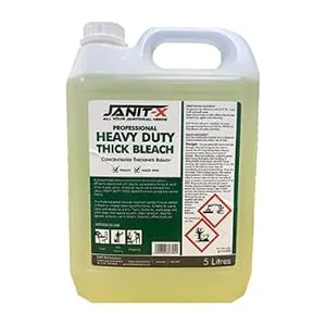 Janit-X Extra Thick Bleach 5 Litre (without pump 1 Bottle) without pump 5.00 l (Pack of 1) - Heavy Duty
