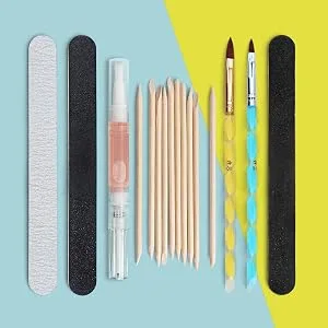 Lillyvale Acrylic Nail Kit Professional Powder Liquid Primer Tips Practice Tool Full Kit - lillyvale acrylic nail kit tools