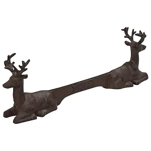 Woodside Outdoor Garden Novelty Deer/Stag Boot Scraper Cast Iron Shoe/Welly/Trainer Mud & Dirt Scraper - W915
