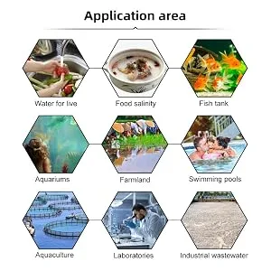 Fdit Marine Water Tester Portable Salinity/Temperature/TDS/EC Digital Seawater Quality Tester for Pools Aquariums & Saltwater - product information 6