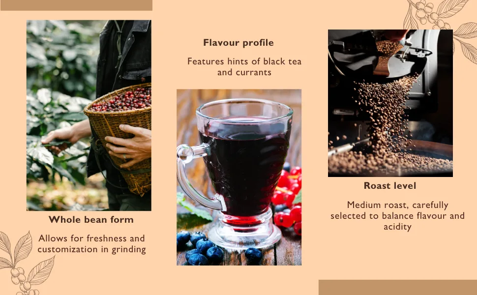 Maravi Speciality Coffee - Kenya AB Arabica Coffee - Whole Bean Coffee - Medium Roast - Black Tea & Currants Notes - 400g Whole Bean 400 g (Pack of 1) - Whole Coffee Beans