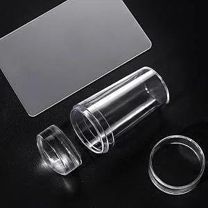 French Double Head Nail Art Tool with Scraper Silicone Seal Printing Transfer Nail Stamp Scraper Stamp for Manicure (Single+Double Head) - product information 4