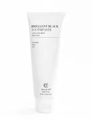Terra & Co. Brilliant Black Toothpaste Mint 4 oz (113 g) - Brilliant black toothpaste